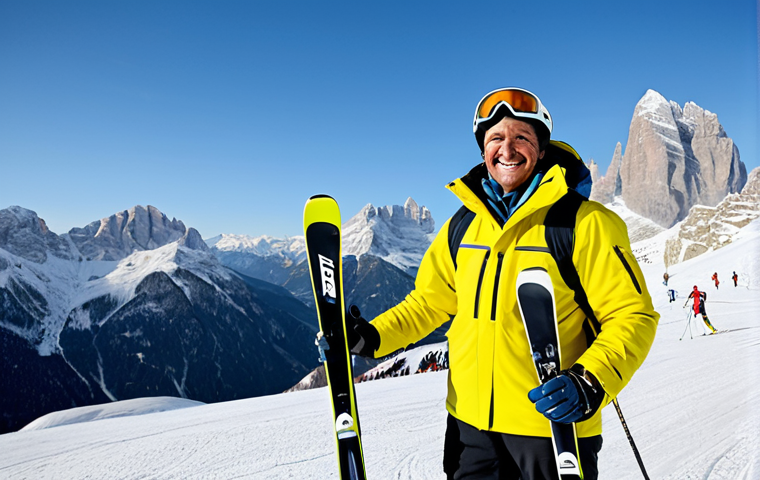 **

"A charismatic ski instructor, fully clothed in professional ski attire, stands proudly against a backdrop of the Dolomites. He's holding skis and wearing a warm smile, perfect anatomy, natural proportions. The scene captures the essence of Italian winter sports culture, emphasizing professionalism and friendliness. Safe for work, appropriate content, modest, family-friendly, high quality photo."

**