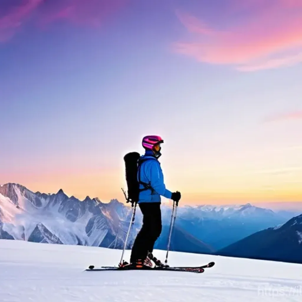 스키 강사 직업의 장점과 단점 - **Prompt 1: Majestic Mountain Sunrise with a Ski Instructor**
    "A professional ski instructor, ei...