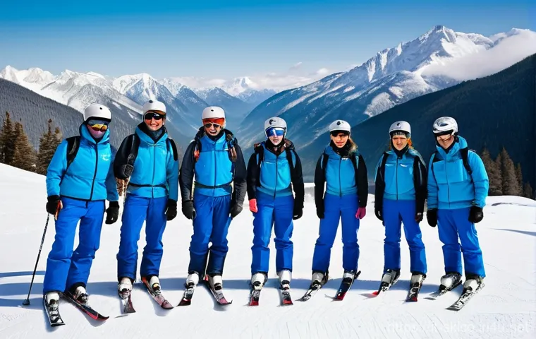 스키 강사 직업의 장점과 단점 - **Prompt 2: Joyful Ski Lesson on a Sunny Day**
    "A cheerful ski instructor, wearing a bright blue...