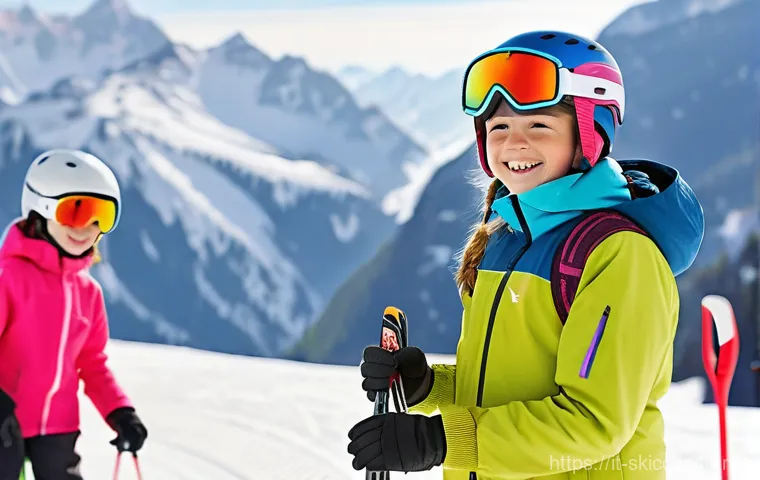 스키 강사의 강의 자료 개발 - **Engaging Introduction for Young Skiers**
A vibrant and cheerful ski instructor, wearing a prof...