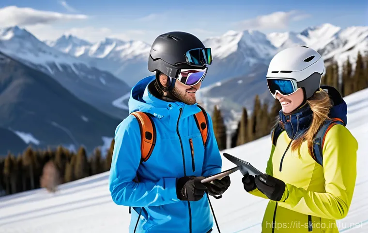 스키 강사의 강의 자료 개발 - **Engaging Introduction for Young Skiers**
    A vibrant and cheerful ski instructor, wearing a prof...