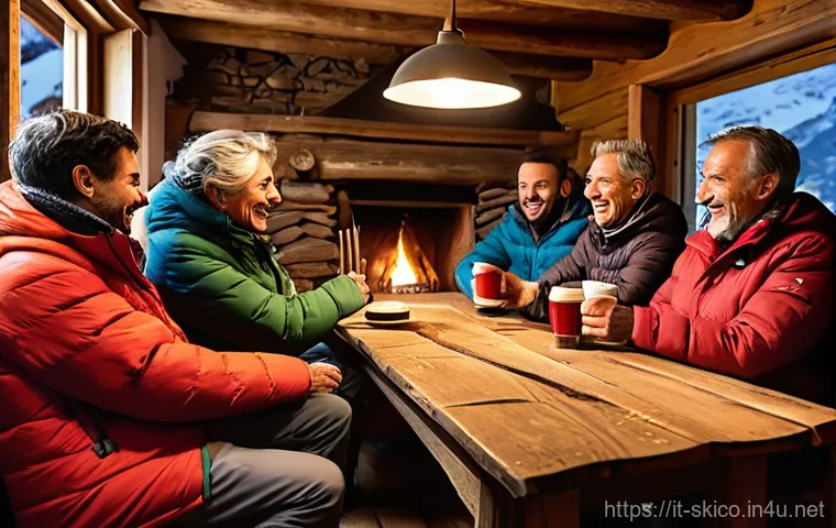 스키 강사의 자격증 갱신 팁 - **"A dynamic group of diverse Italian ski instructors, all dressed in modern, brightly colored and d...