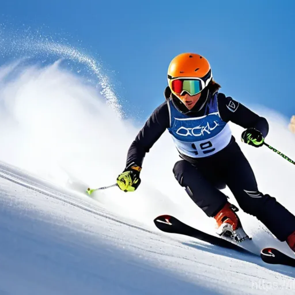 스키 강사의 자격증 취득 비법 - **Prompt 1: The Aspiring Ski Instructor's Determination**
    "A dynamic shot of a young, determined...
