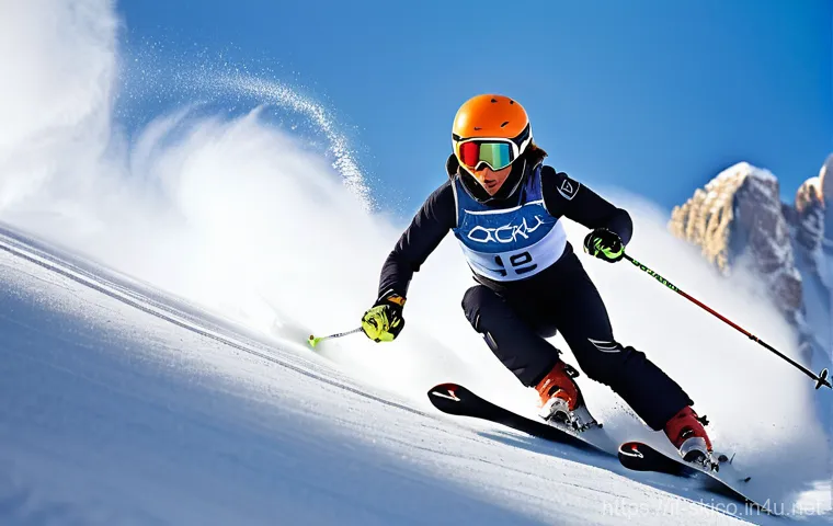 스키 강사의 자격증 취득 비법 - **Prompt 1: The Aspiring Ski Instructor's Determination**
    "A dynamic shot of a young, determined...
