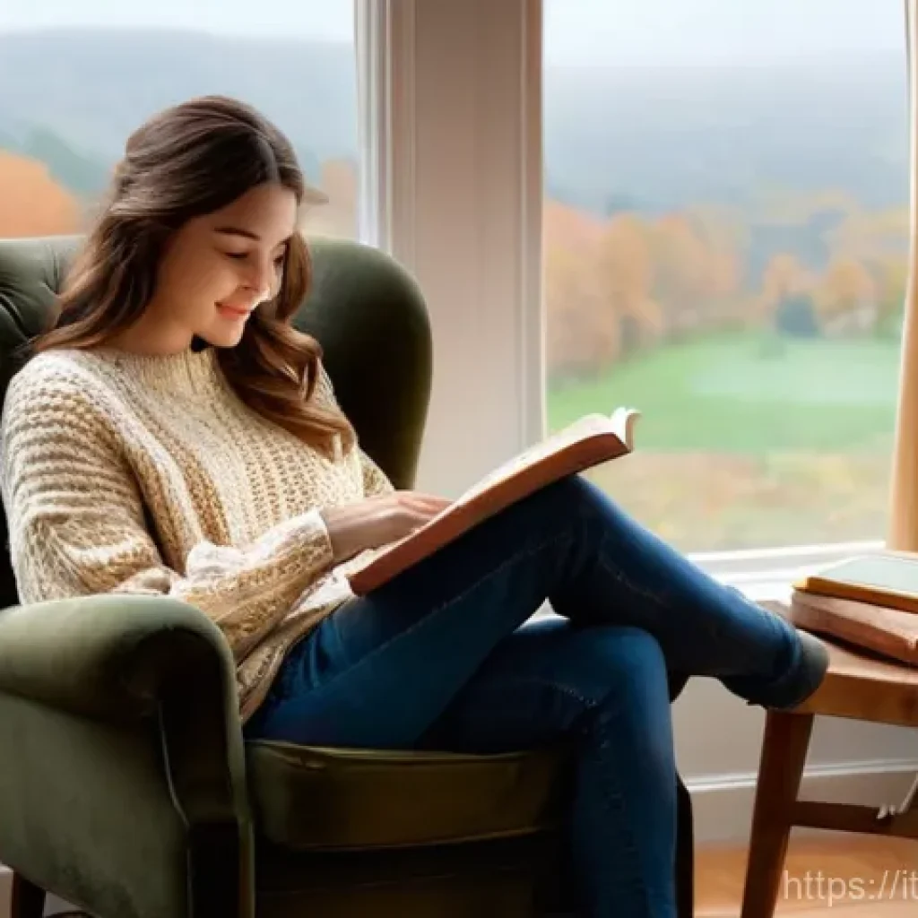 스키 강사의 고객 맞춤 전략 - **Prompt 1: Cozy Autumn Afternoon**
    A young woman in her early twenties, with long wavy brown ha...