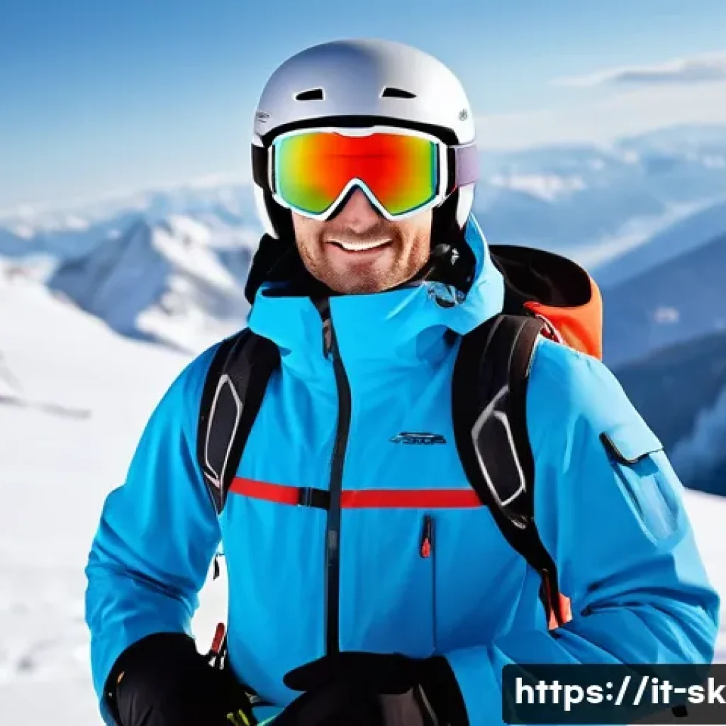 스키 강사의 동계 시즌 준비 - A professional ski instructor dressed in high-quality, waterproof and breathable winter sportswear, ...