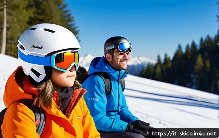스키 강사와 클라이언트 관계 구축 - A ski instructor attentively listening to a young Italian student on a snowy alpine slope, both dres...