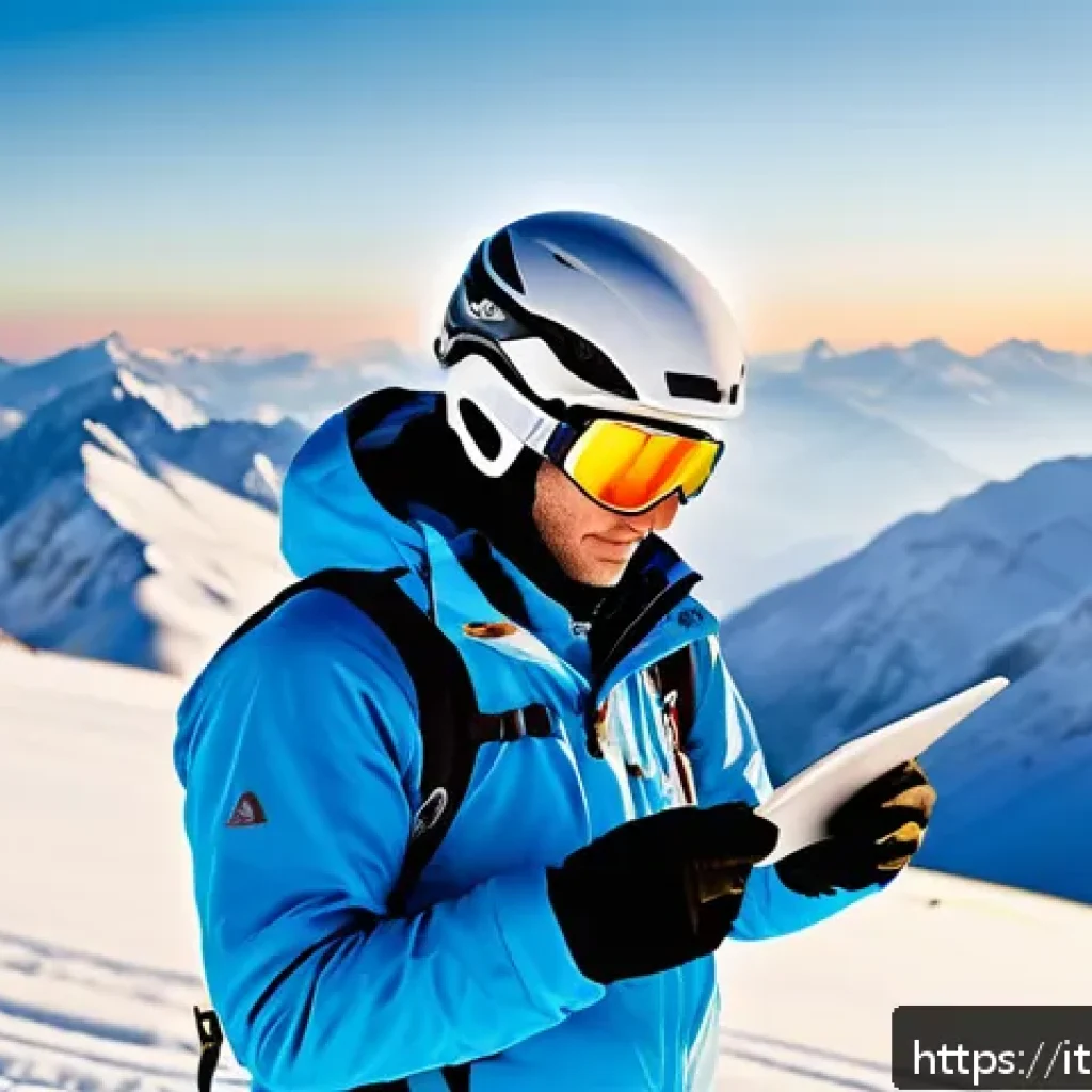 스키 강사의 자격 시험 준비 방법 - A professional ski instructor wearing high-quality protective gear including a helmet, goggles, and ...